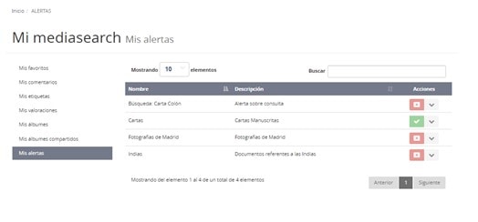 Alertas correo en MediaSearch 2.2