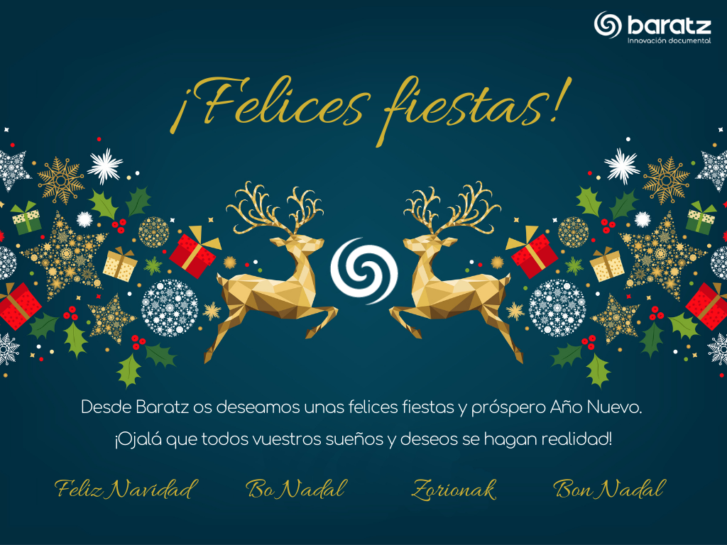 Desde Baratz os deseamos unas felices fiestas y próspero Año Nuevo