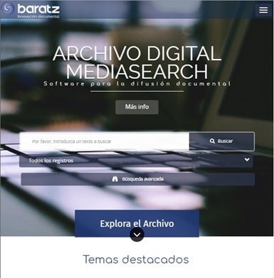 Diseño responsive de MediaSearch 2.2