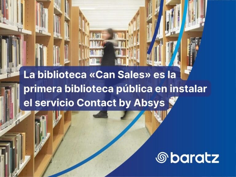La biblioteca «Can Sales» es la primera biblioteca pública en instalar el servicio Contact by Absys